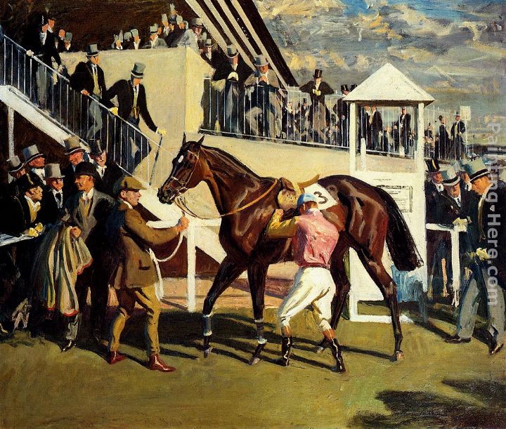 A Winner At Epsom painting - Sir Alfred James Munnings A Winner At Epsom art painting